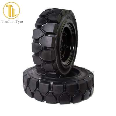 Tianlun brands mini road sweeper trailer tyre 400x8 solid tire