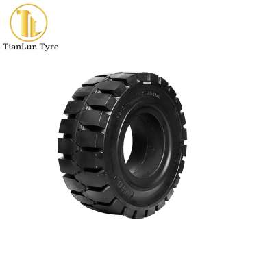 TIANLUN brand 23x9-10 27x10-12 clip solid forklift tire